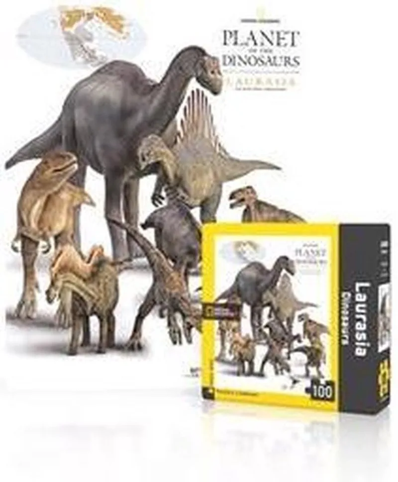 Laurasia Dinosaurs 100 Stukjes New York Puzzle Company Mini Puzzel National Geographic - 0819844014674 from New York Puzzle Company, Multicolour edition – box