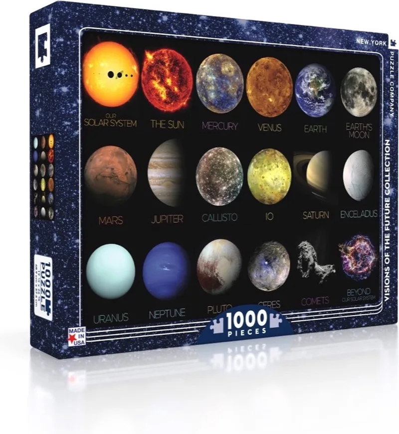 NASA The Solar System - 1000 stukjes puzzel van New York Puzzle Company, editie Meerkleurig – doos