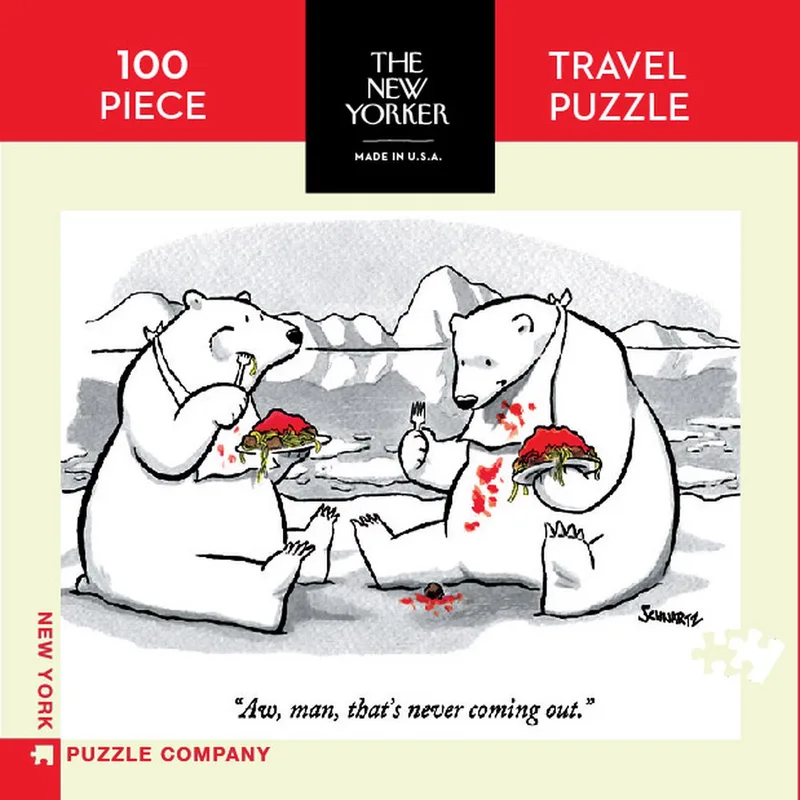 Never Coming Out - 100 Stukjes New York Puzzle Company Mini Puzzel - 0819844012519 from New York Puzzle Company – box