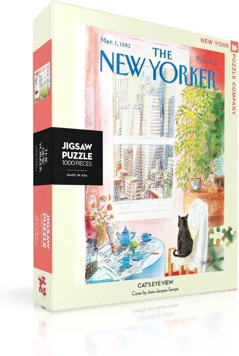 New Yorker Cat's Eye View - 1000 stukjes puzzel fra New York Puzzle Company, Flerfarvet-udgave – æske
