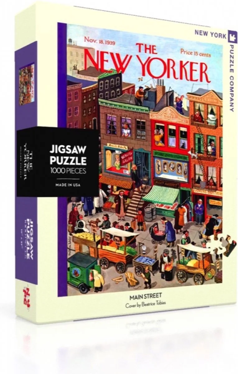 New Yorker Main Street - 1000 stukjes puzzel fra New York Puzzle Company, Flerfarvet-udgave – æske