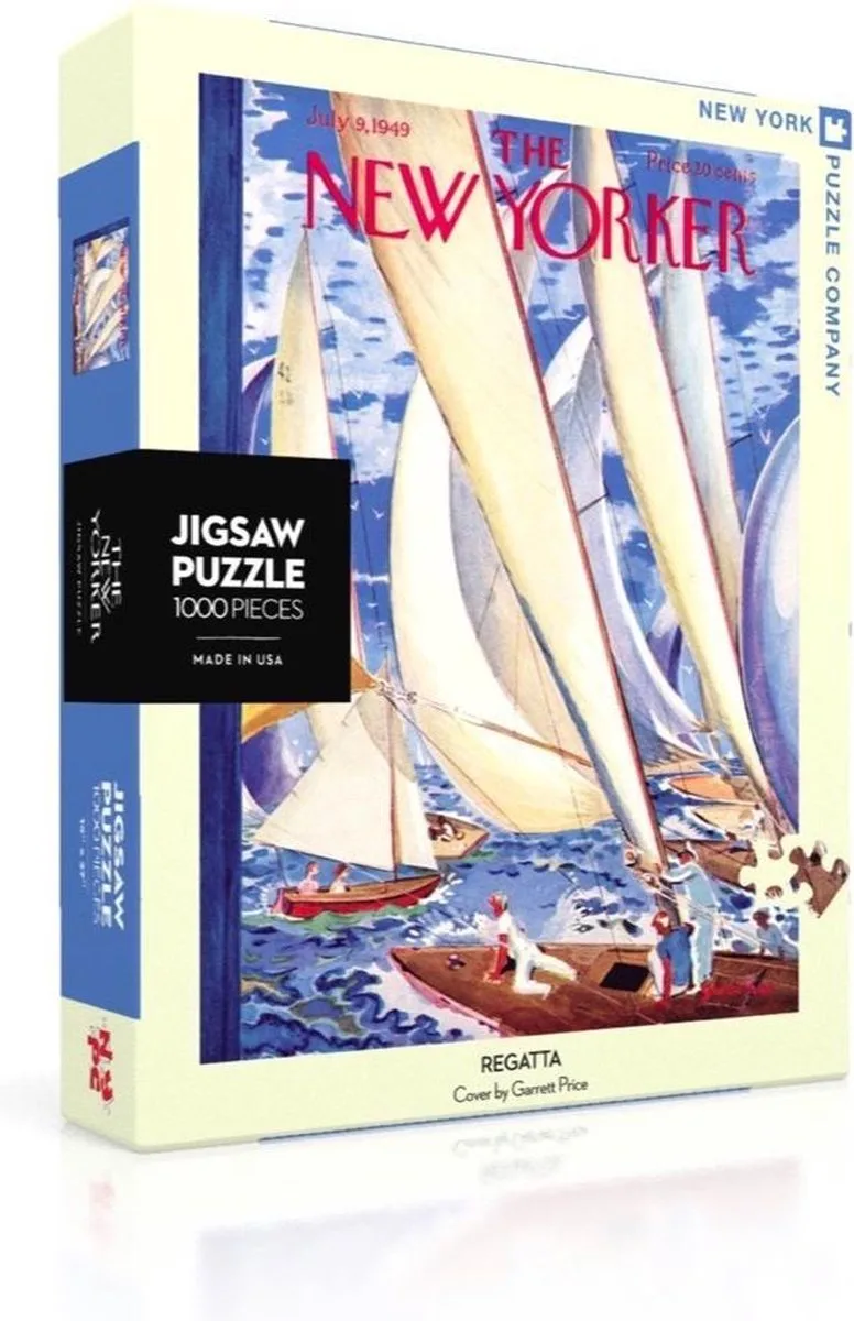 New Yorker Regatta - 1000 stukjes puzzel from New York Puzzle Company, Multicolour edition – box