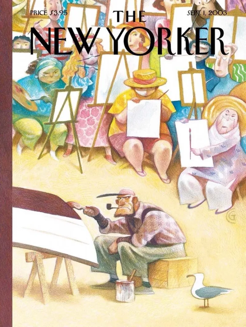 New Yorker Summer Painting - 1000 stukjes puzzel van New York Puzzle Company, editie Meerkleurig – doos
