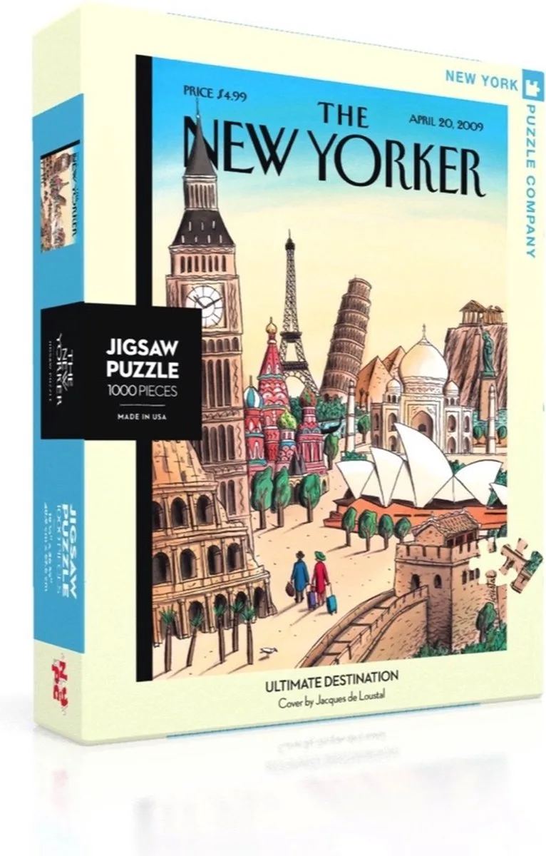 New Yorker Ultimate Destination - 1000 stukjes puzzel from New York Puzzle Company, Multicolour edition – box