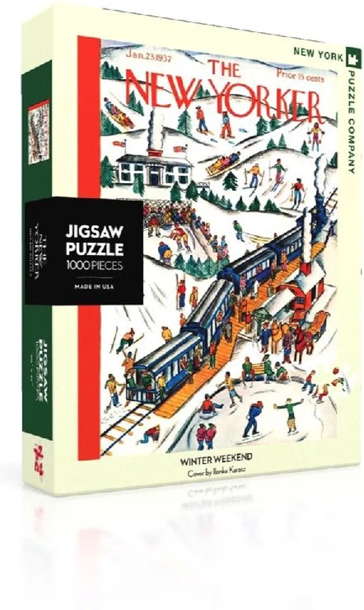 New Yorker Winter Weekend - 1000 stukjes puzzel van New York Puzzle Company, editie Meerkleurig – doos