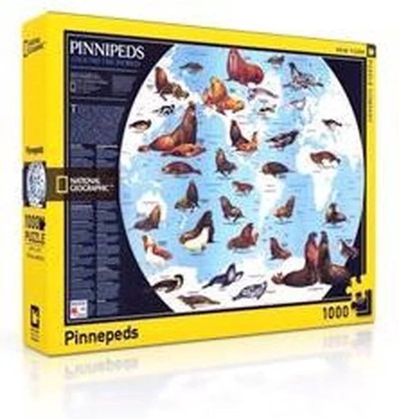 Pinnipeds - NYPC National Geographic Collectie Puzzel 1000 Stukjes - 0819844014414 de New York Puzzle Company, édition Diverse kleuren – boîte