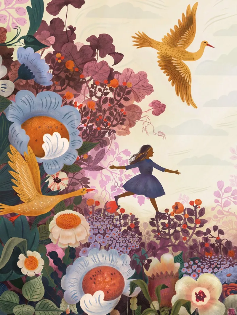 Puzzel Among Flowers - 500 stukjes from New York Puzzle Company, Multicolour edition – box