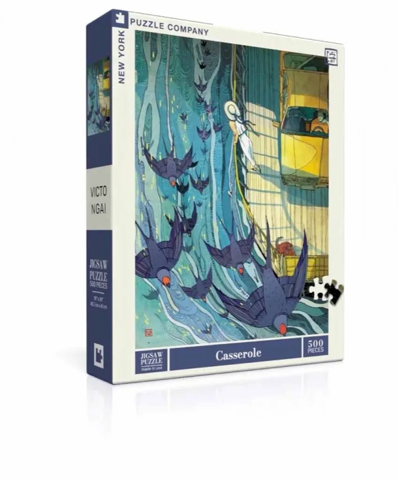 Puzzel Casserole - 500 stukjes fra New York Puzzle Company, Flerfarvet-udgave – æske