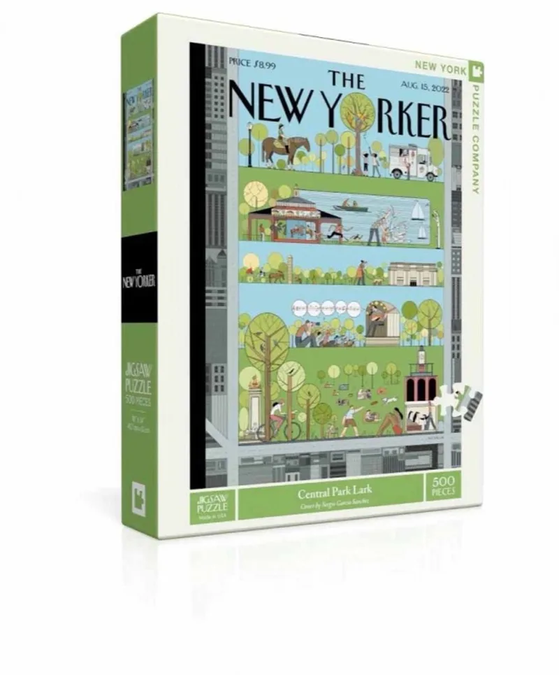Puzzel Central Park Lark - 500 stukjes from New York Puzzle Company, Multicolour edition – box