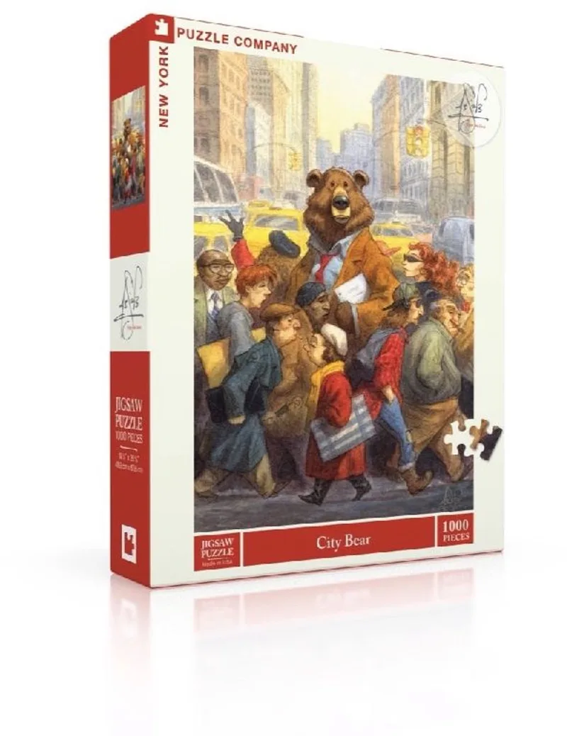 Puzzel City Bear - 1000 stukjes de New York Puzzle Company, édition Multicolore – boîte
