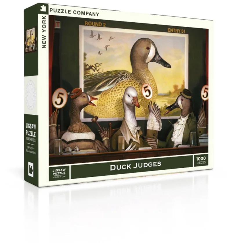 Puzzel Duck Judges - 1000 stukjes von New York Puzzle Company, Ausgabe Mehrfarbig – Schachtel