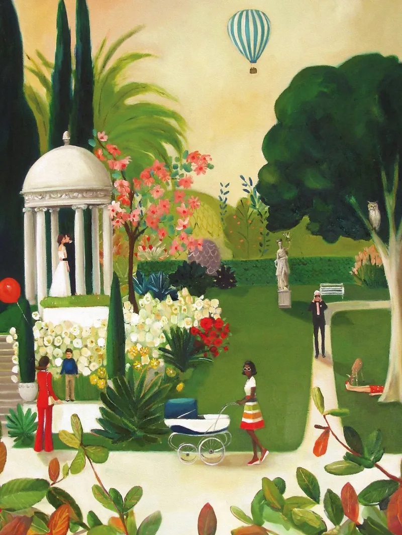 Puzzel Fainting in the Botanical Garden - 1000 stukjes from New York Puzzle Company, Multicolour edition – box