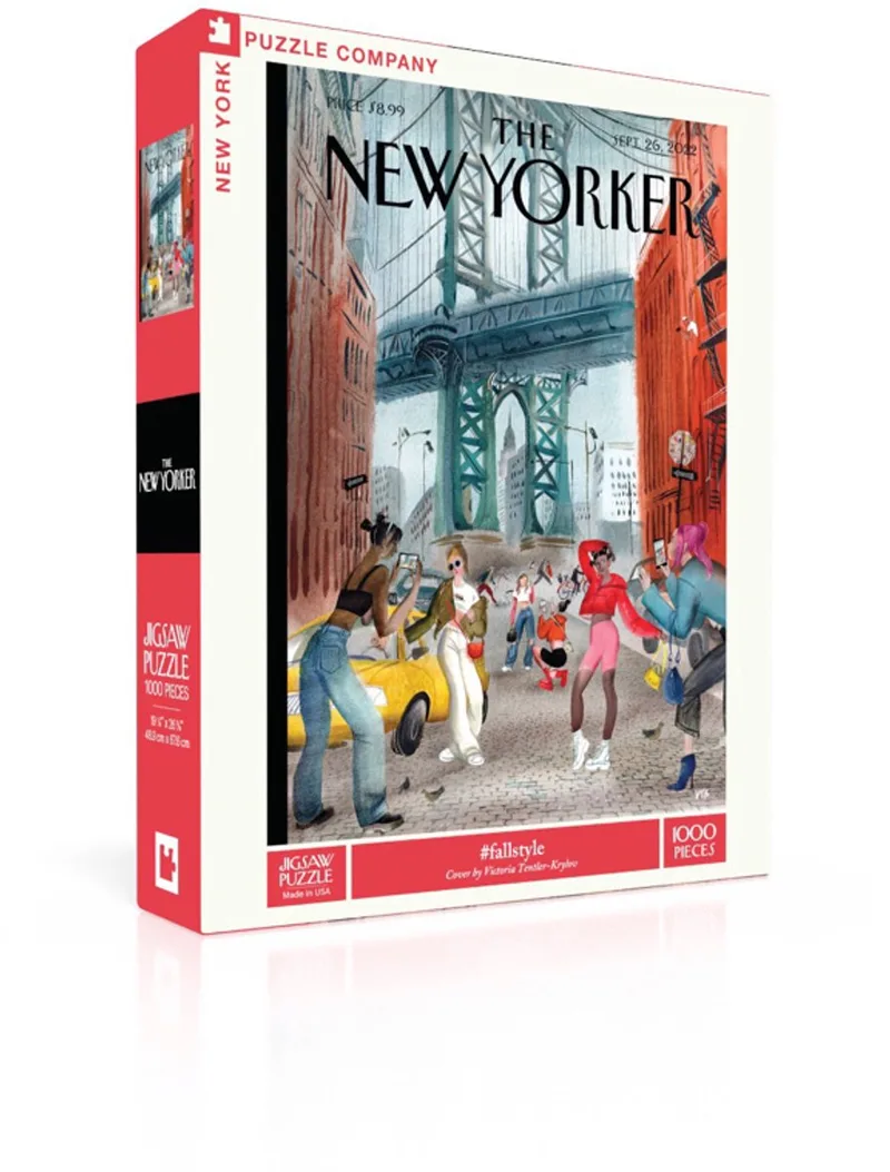Puzzel - #fallstyle - 1000 stukjes from New York Puzzle Company, Multicolour edition – box