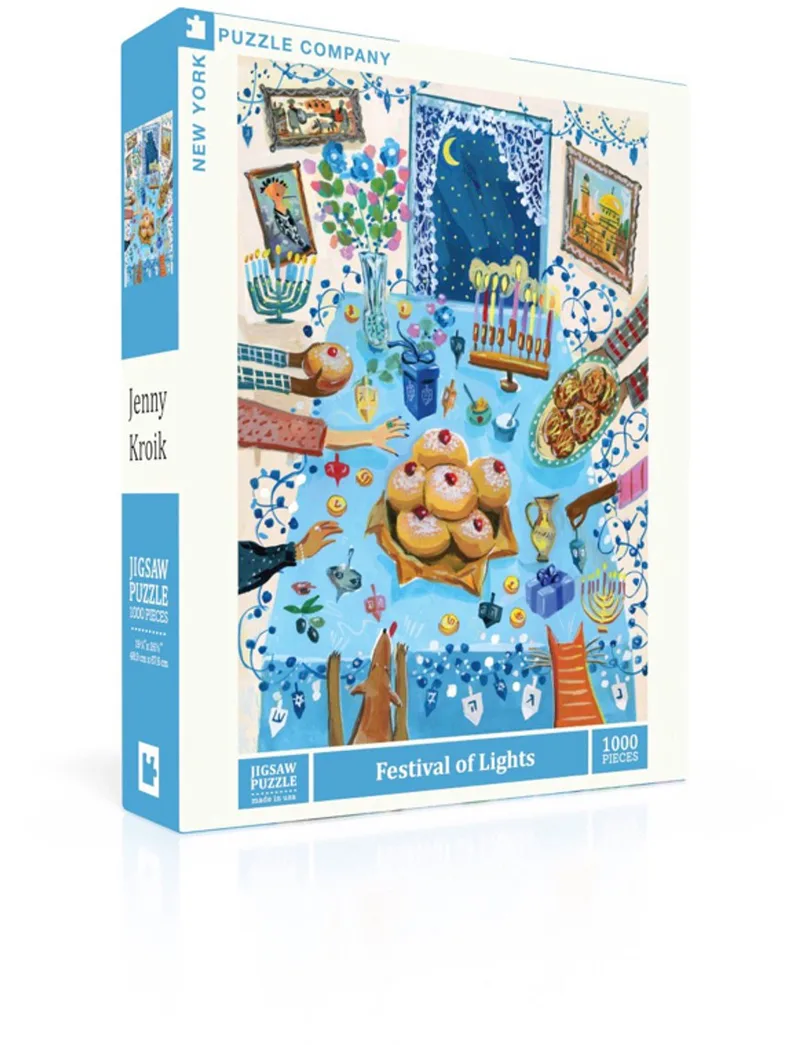 Puzzel - Festival of Lights - 1000 stukjes from New York Puzzle Company, Multicolour edition – box
