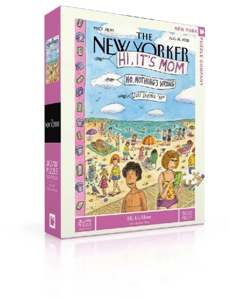 Puzzel Hi, It's Mom - 500 stukjes fra New York Puzzle Company, Flerfarvet-udgave – æske