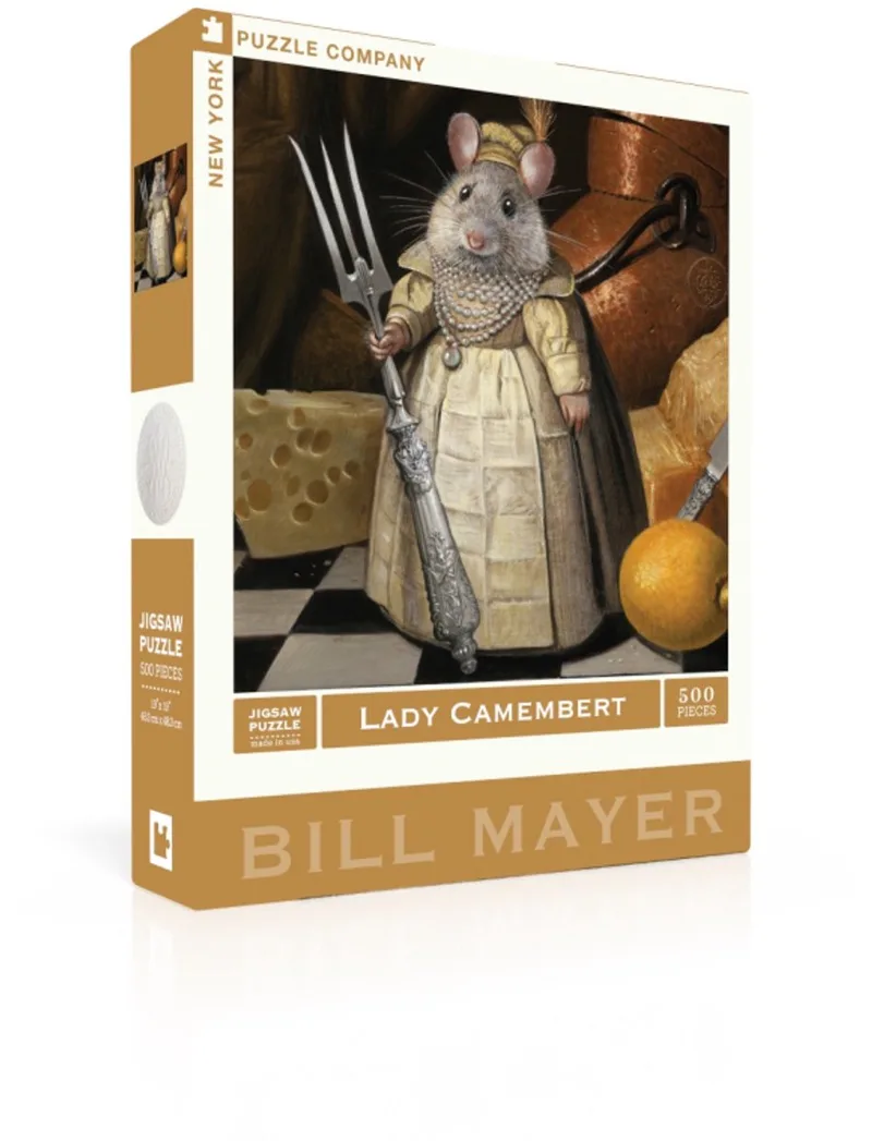 Puzzel Lady Camembert - 500 stukjes de New York Puzzle Company, édition Multicolore – boîte