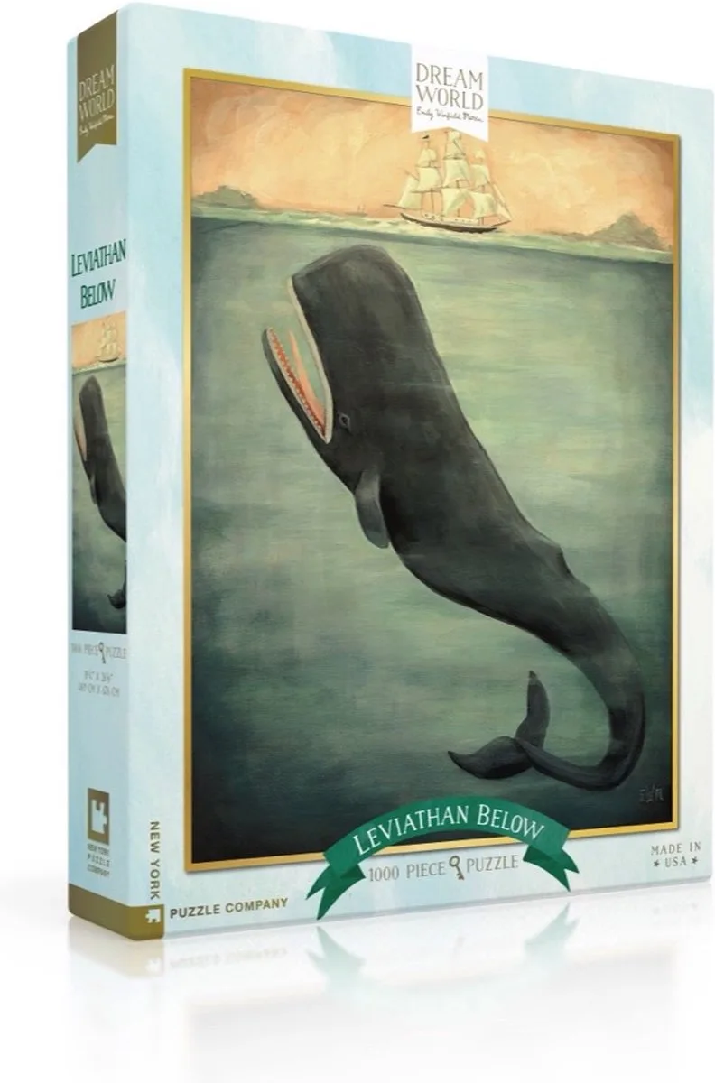 Puzzel Leviathan Below - 500 stukjes from New York Puzzle Company, Multicolour edition – box