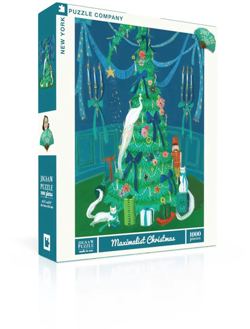 Puzzel - Maximalist Christmas - 1000 stukjes from New York Puzzle Company, Multicolour edition – box