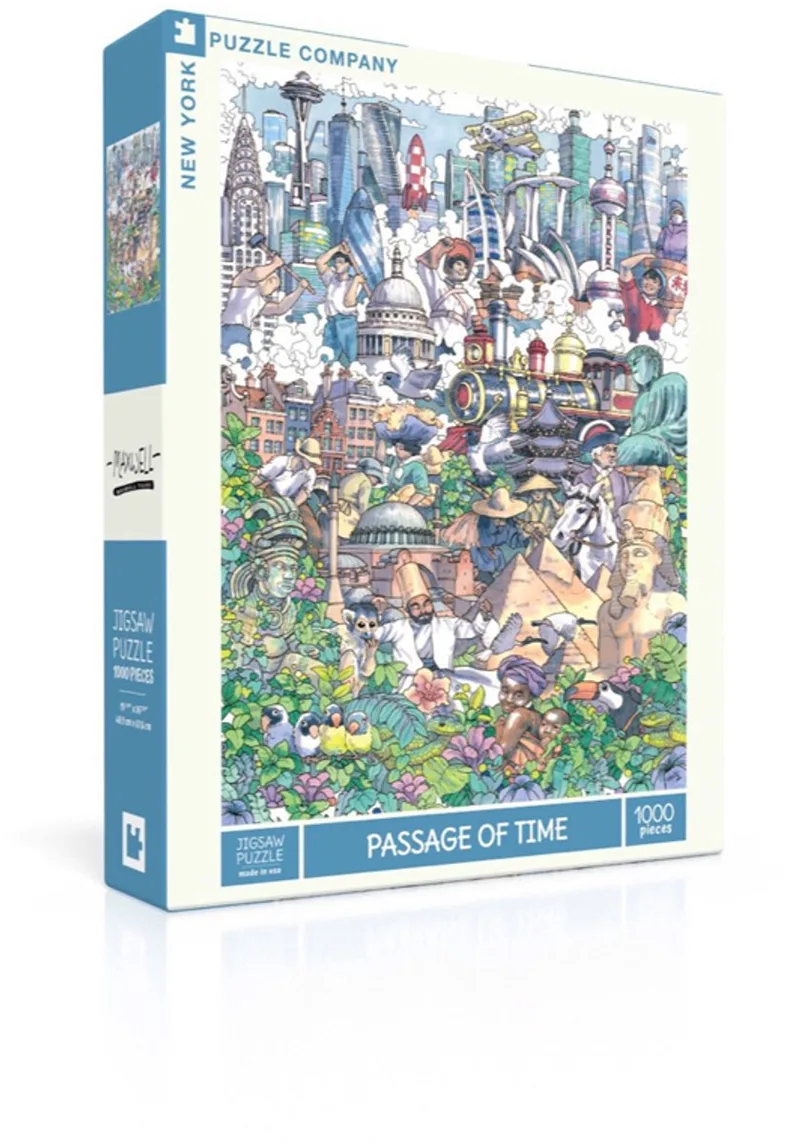 Puzzel Passage of Time - 1000 stukjes from New York Puzzle Company, Multicolour edition – box