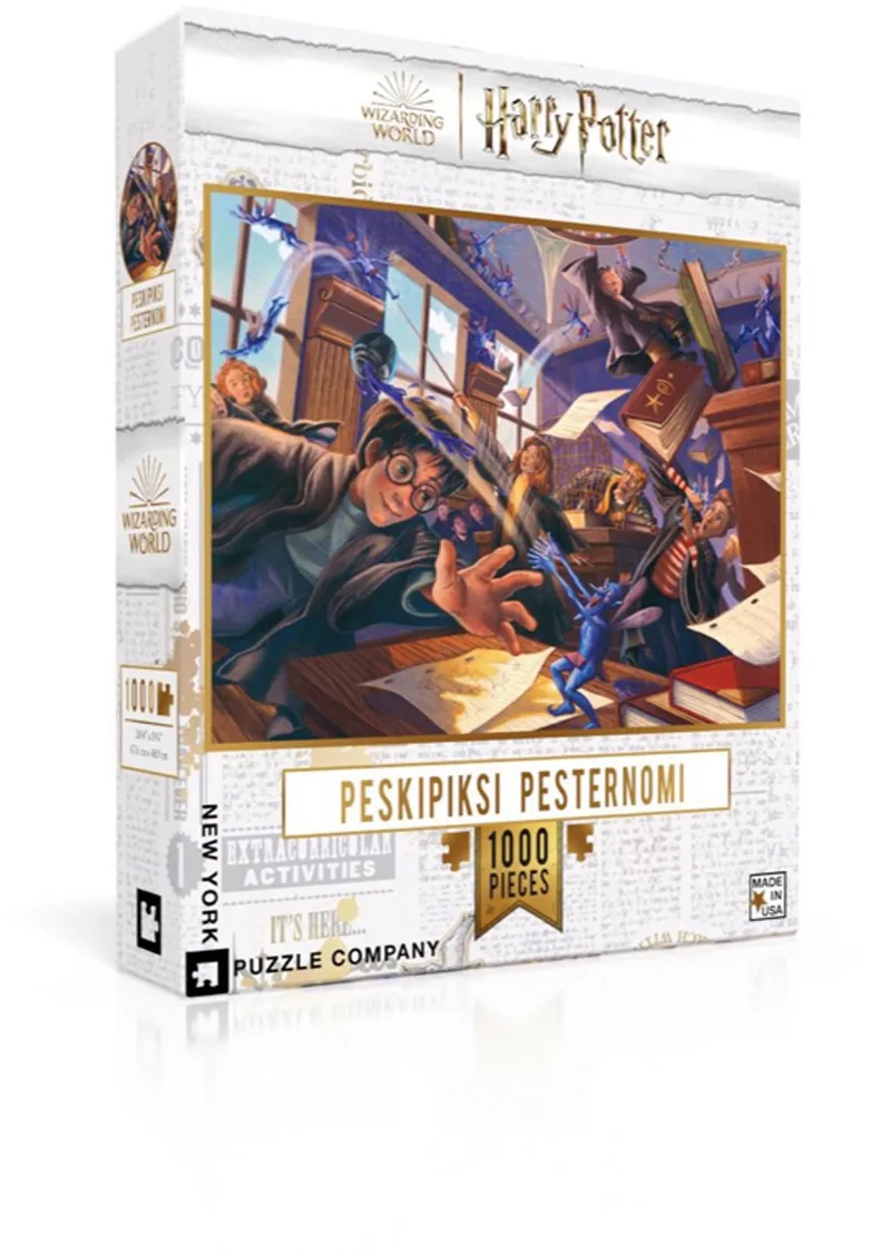 Puzzel Peskipiksi Pesternomi - 1000 stukjes fra New York Puzzle Company, Flerfarvet-udgave – æske