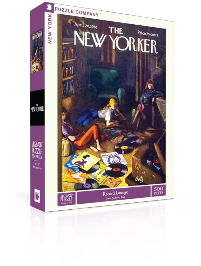 Puzzel Record Lounge - 500 stukjes från New York Puzzle Company, utgåva Flerfärgad – kartong