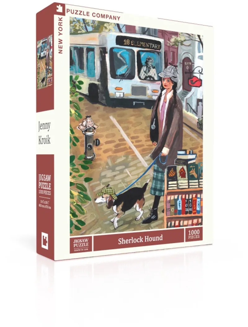 Puzzel Sherlock Hound - 1000 stukjes van New York Puzzle Company, editie Meerkleurig – doos