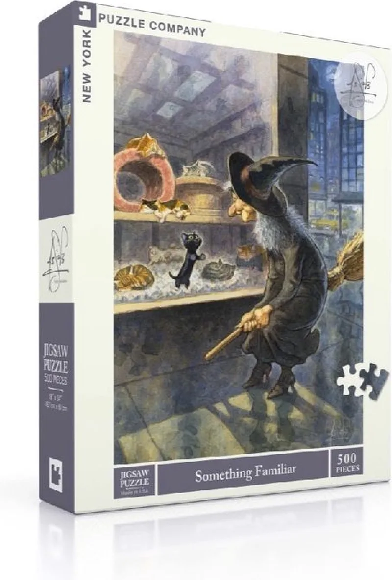 Puzzel Something Familiar - 500 stukjes von New York Puzzle Company, Ausgabe Mehrfarbig – Schachtel