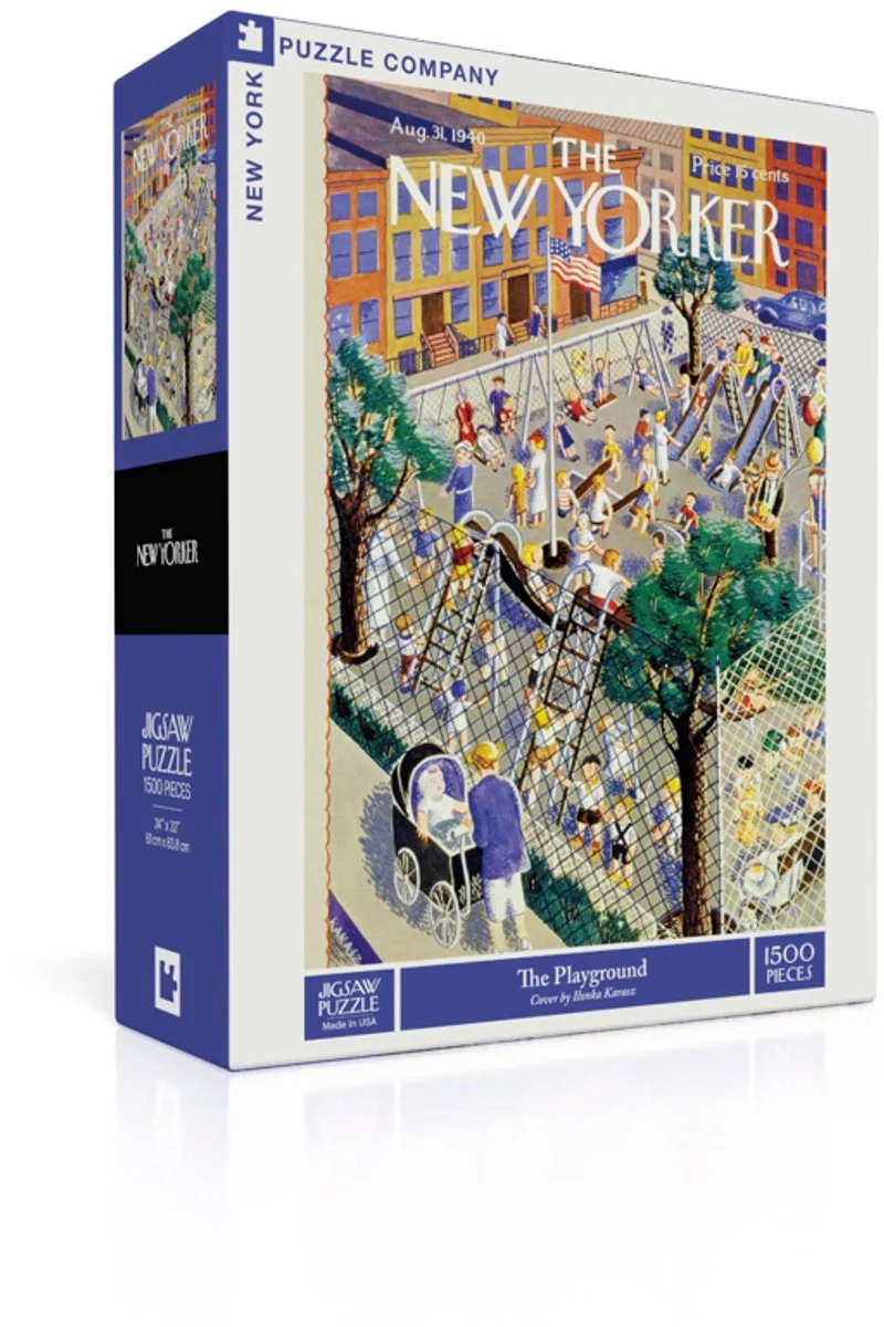 Puzzel - The Playground - 1500 stukjes van New York Puzzle Company, editie Meerkleurig – doos