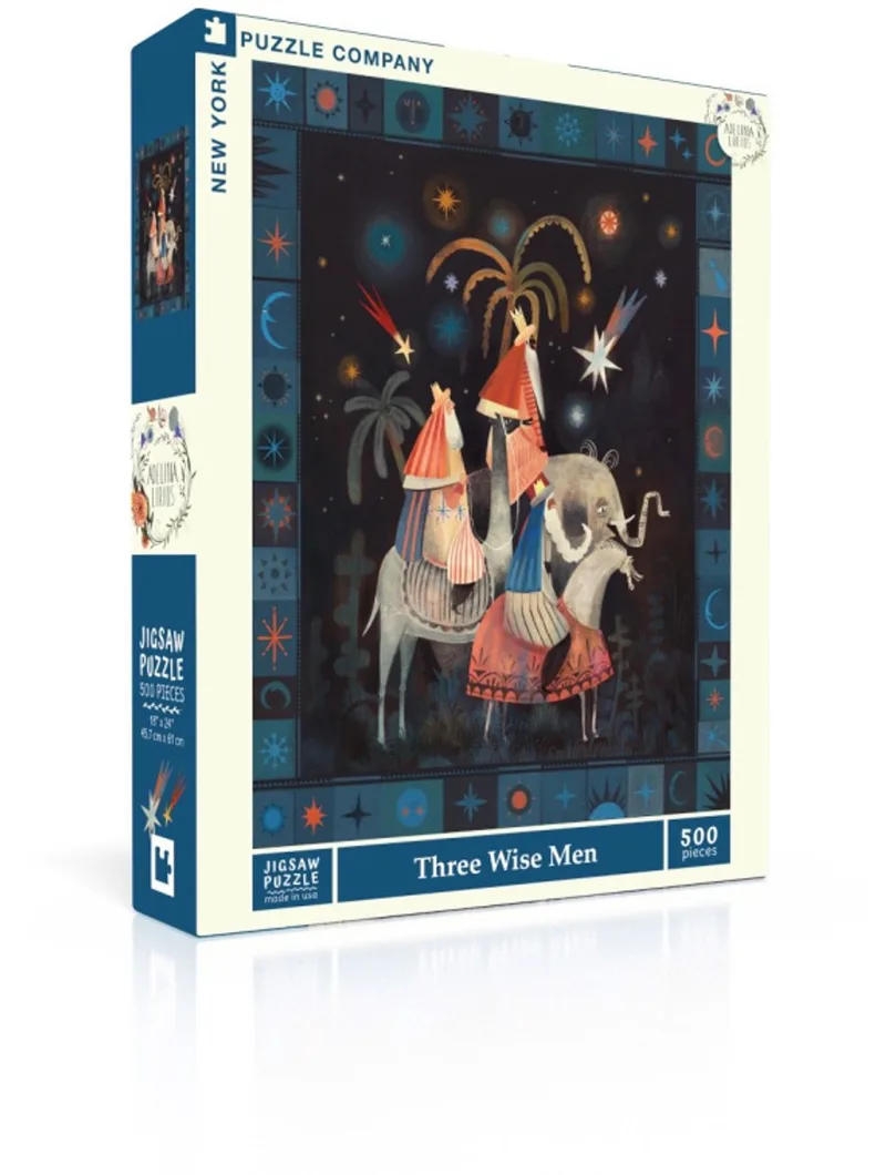 Puzzel Three Wise Men - 500 stukjes from New York Puzzle Company, Multicolour edition – box