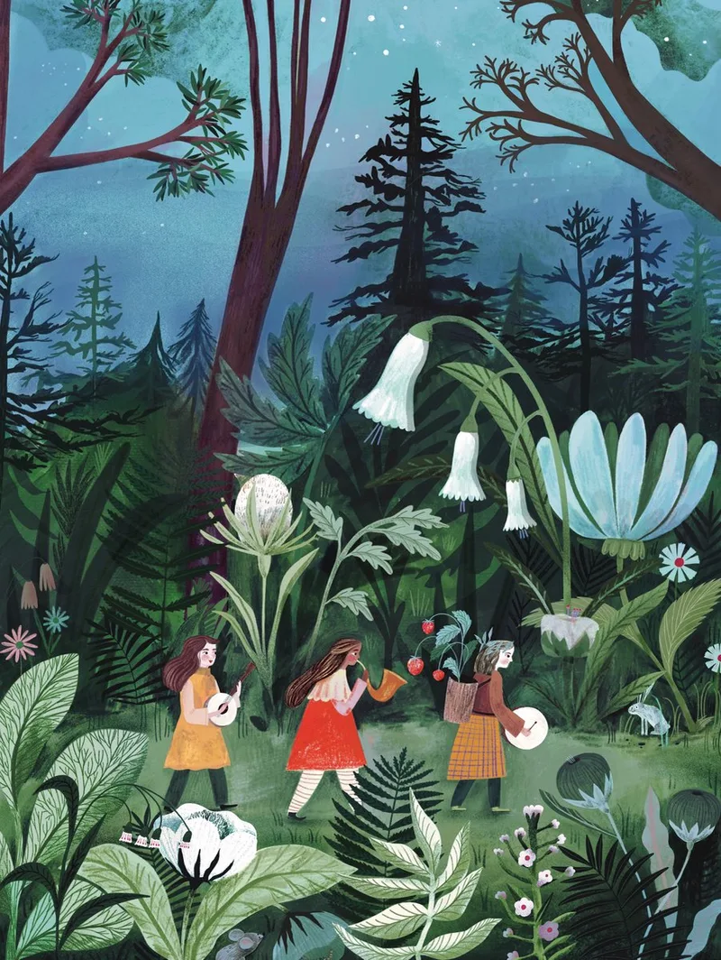 Puzzel Tiny Musicians - 500 stukjes von New York Puzzle Company, Ausgabe Mehrfarbig – Schachtel