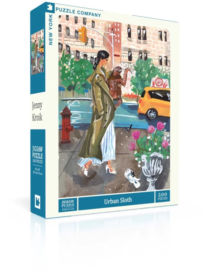 Puzzel Urban Sloth - 500 stukjes from New York Puzzle Company, Multicolour edition – box