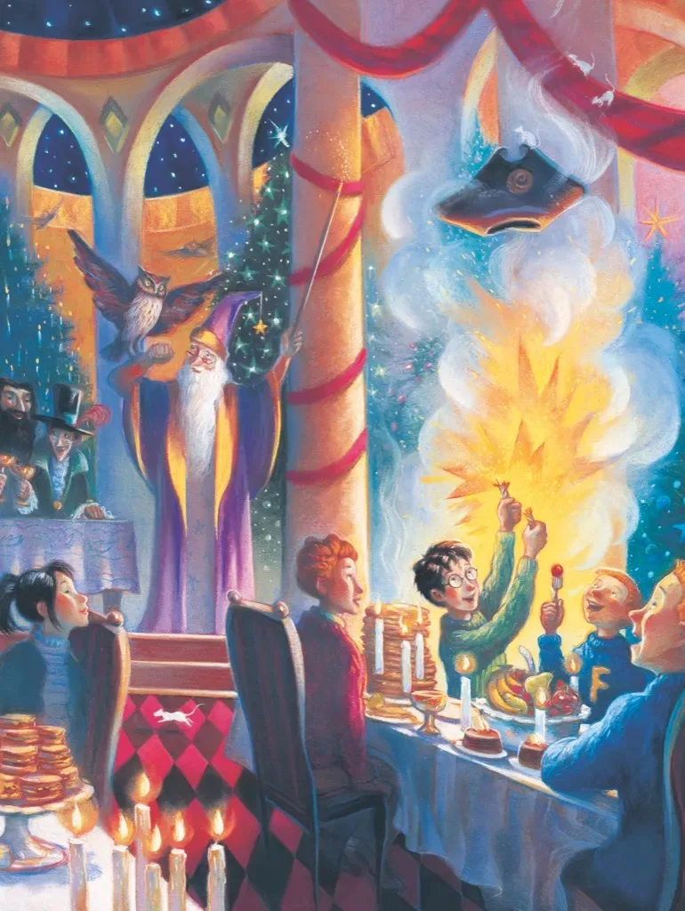 Puzzle Harry Potter - Christmas at Hogwarts - 1000 pièces de New York Puzzle Company – boîte