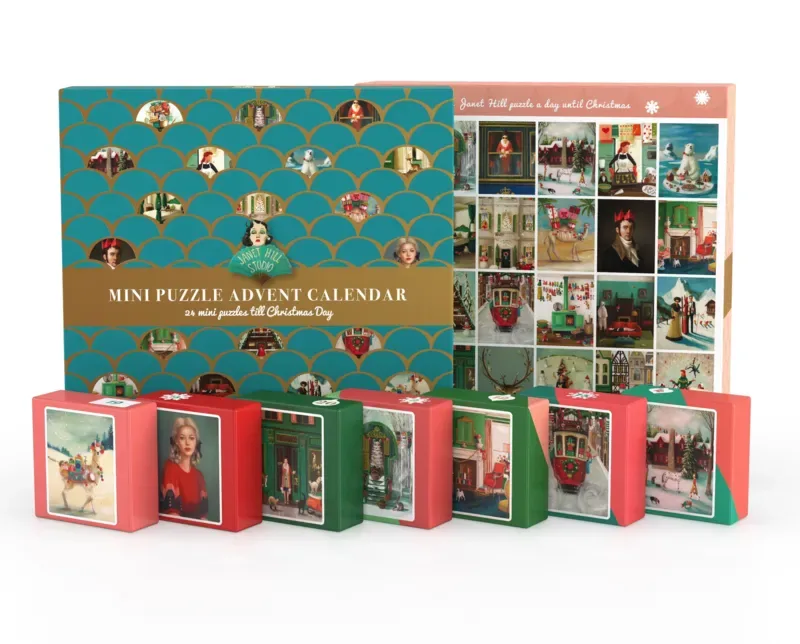 Puzzle Janet Hill Advent Calendar from New York Puzzle Company – box