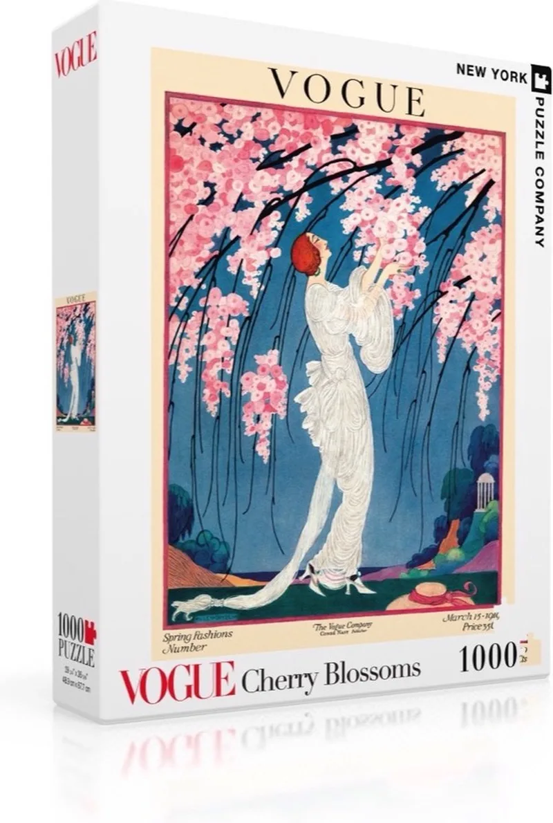Vogue Cherry Blossoms - 1000 stukjes puzzel from New York Puzzle Company, Multicolour edition – box