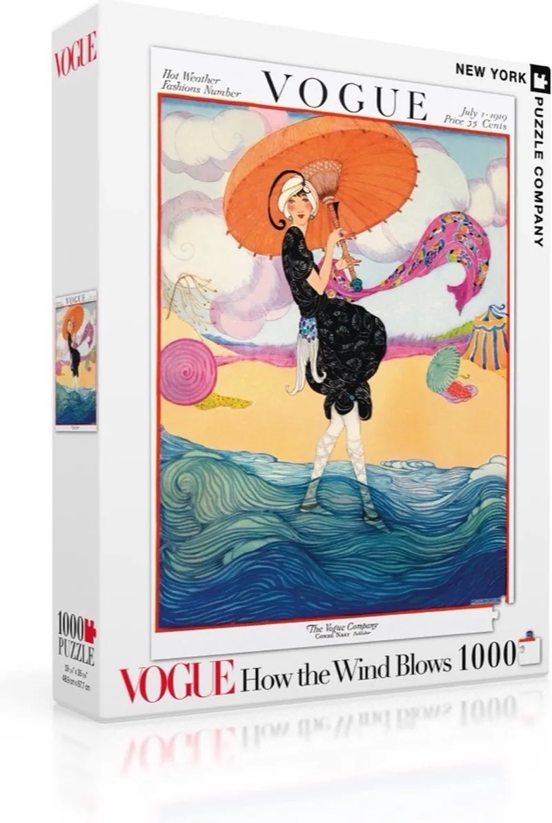 Vogue How the Wind Blows - 1000 stukjes puzzel from New York Puzzle Company, Multicolour edition – box
