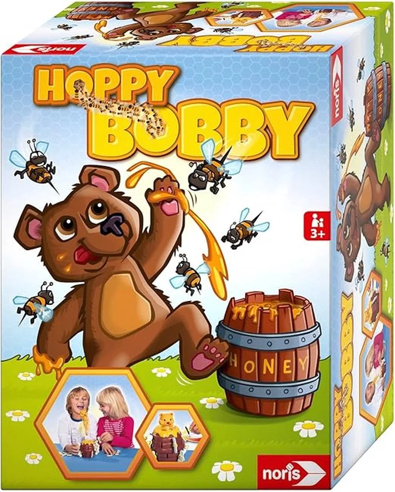 Hoppy-Bobby Spel - Grappig - Eenvoudig - Actie - Gezelschapsspel - Leuk Voor Het Hele Gezin! from Noris – box