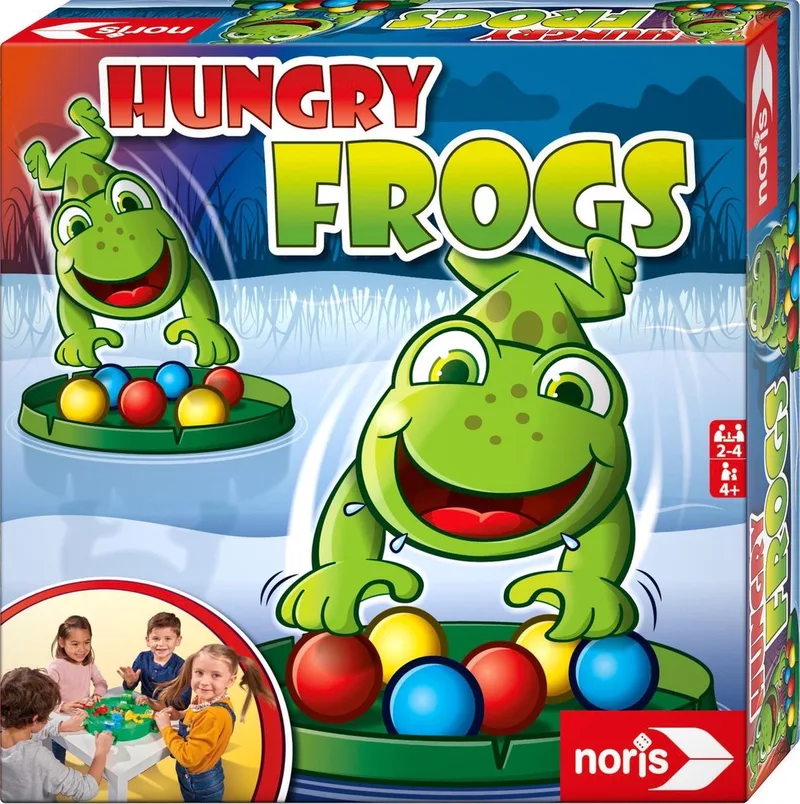 Hungry Frogs - 2 tot 4 spelers - vanaf 4 jaar from Noris – box