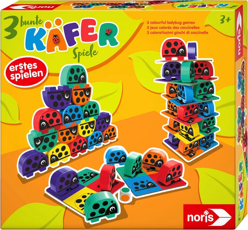 Spiel 3 bunte Käferspiele, Kinderspiel van Noris, editie Meerkleurig – doos 1 van 4