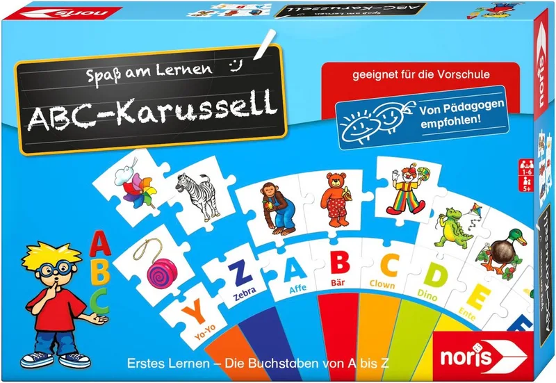 Spiel ABC-Karussell van Noris, editie Bunt – doos