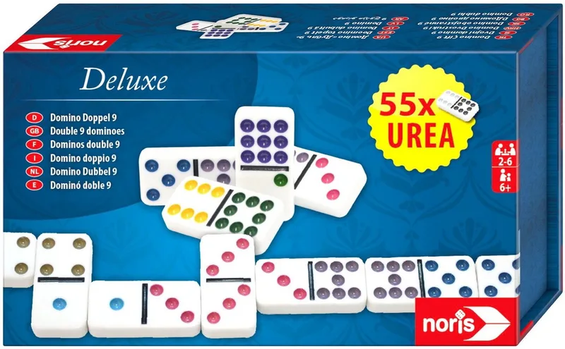 Spiel Familienspiel Zuordnungsspiel Deluxe Doppel 9 Domino 606108003 from Noris – box