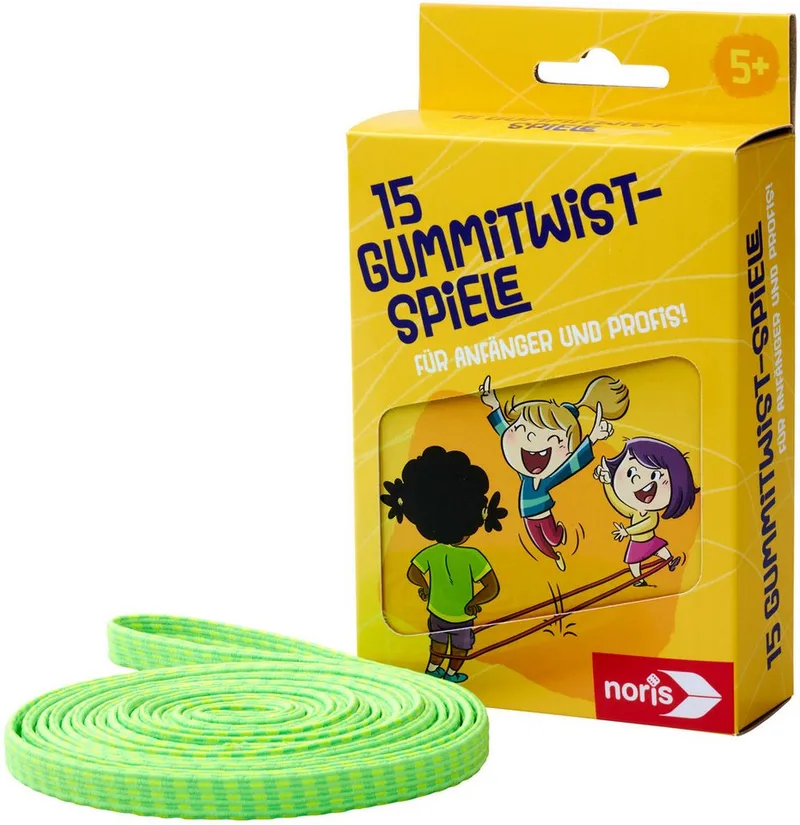 Spiel Gummitwist Spiele, Hüpfspiel von Noris, Ausgabe Bunt – Schachtel