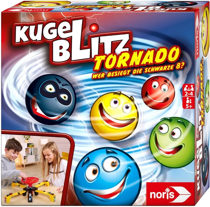 Spiel Kinderspiel Aktionsspiel Kugelblitz Tornado 606064680 fra Noris – æske