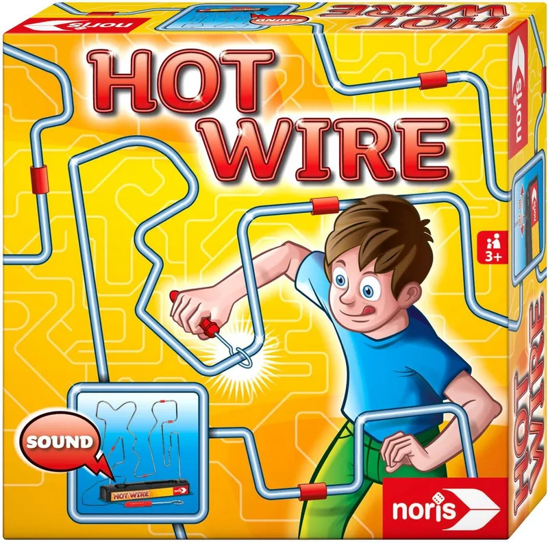 Spiel Kinderspiel Geschicklichkeitsspiele Hot Wire 606060172 fra Noris – æske