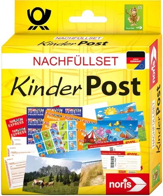 Spiel Kinderspiel Lernspiele Kinderpostzubehör Erweiterung 606521006 von Noris – Schachtel 1 von 3