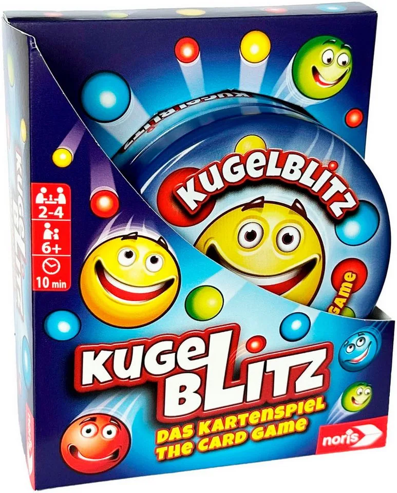 Spiel Kugelblitz, Kartenspiel from Noris, Bunt edition – box