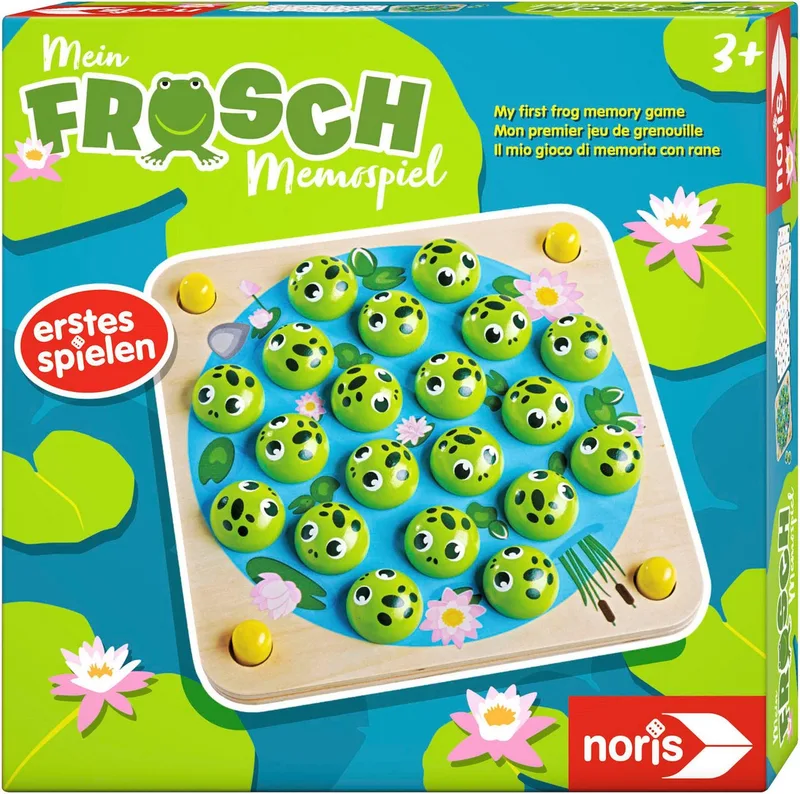 Spiel Mein Frosch Memo-Spiel, Kinderspiel von Noris, Ausgabe Bunt – Schachtel