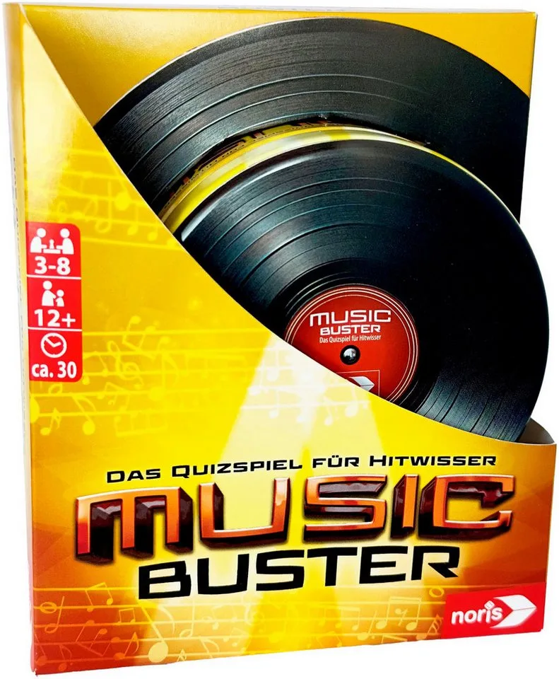 Spiel Music Buster, Quizspiel from Noris, Bunt edition – box