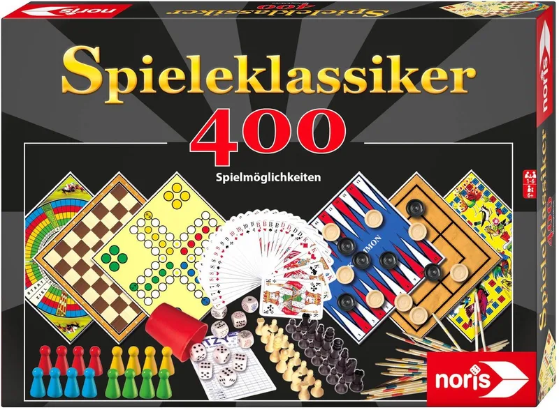 Spiel Spielesammlung Spieleklassiker 200 Möglichkeiten 606111688 von Noris – Schachtel