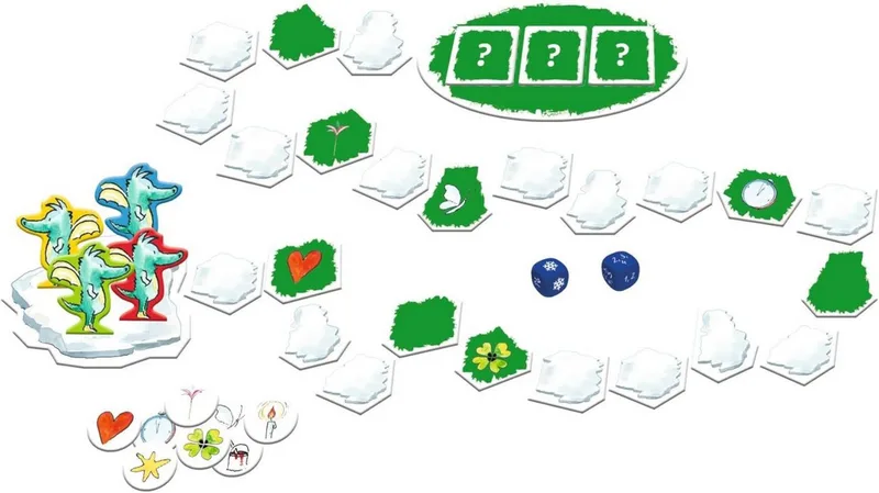 Spiel Tabaluga Die große Reise Sammel- und Merkspiel ab 5 Jahren de Noris, édition Multicolore – boîte 3 sur 4