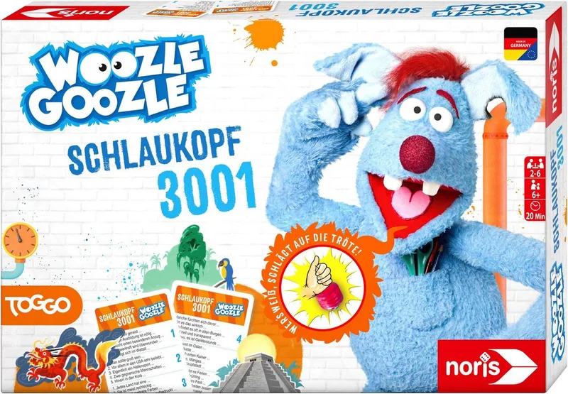 Spiel Woozle Goozle, Schlaukopf, Lernspiel, Made in Germany from Noris, Multicolour edition – box